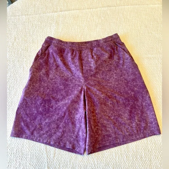 lululemon Men's Pace braker short 9” liner in gravel dust Cherry Tint Multi - Picture 3 of 8